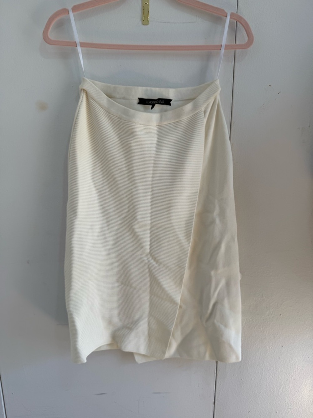 Timo Weiland Cream Midi Pencil Skirt
